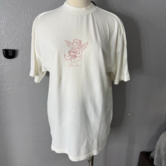 Darc Sport Cherub and the Skull Pump Cover Tee, Cream. XS - Picture 1 of 5